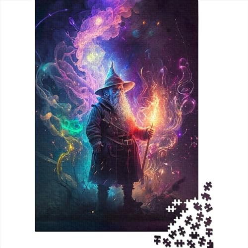 Puzzle für Erwachsene und Teenager, „Magician of Art1“, 1000-teiliges Puzzle, Holzpuzzle für 18-Jährige, Heimdekoration, 1000 Teile (75 x 50 cm) von BaoFFF