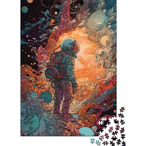 Puzzle mit 1000 Teilen, Astronaut13, Puzzle für Erwachsene, Holzpuzzle, pädagogisches Stressabbau-Spielzeug, Puzzle, 1000 Stück (75 x 50 cm) von BaoFFF