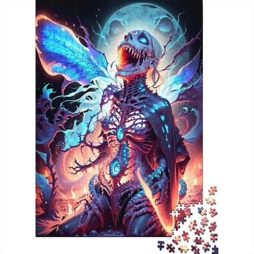 Puzzle mit 1000 Teilen, Mutanten-Skelett-Puzzles für Erwachsene, Holzpuzzles, Lernspiele für Erwachsene und 1000 Teile (75 x 50 cm) von BaoFFF