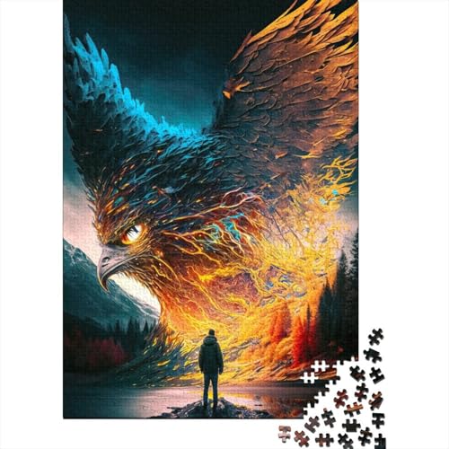 Puzzle mit 1000 Teilen, Steinadler-Puzzle für Erwachsene und Holzpuzzle, Lernpuzzle, Familienspiel, 1000 Teile (75 x 50 cm) von BaoFFF