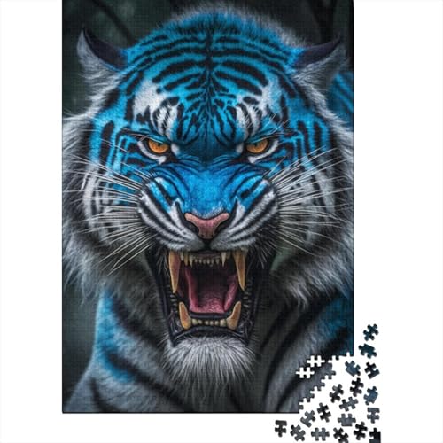 Puzzles für Erwachsene und künstlerischer Tiger, 300-teiliges Puzzle für Erwachsene, Holzpuzzle, geeignet für Erwachsene und Jugendliche ab 18 Jahren, tolles Geschenk für Erwachsene, 300 Teile von BaoFFF