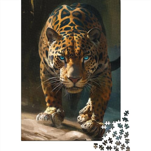 Puzzles für Leoparden, 300-teiliges Puzzle für Erwachsene, Holzpuzzle, geeignet für Erwachsene und über 18 Jahre, tolles Geschenk für Erwachsene, 300 Teile (40 x 28 cm) von BaoFFF