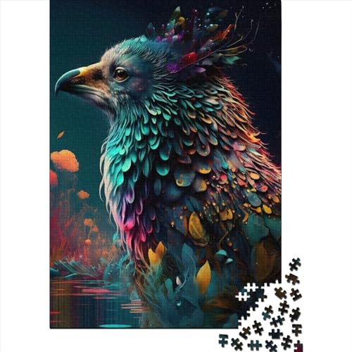 Regenbogenvogel-Puzzle 300 Teile für Teenager-Geschenke, Holzpuzzle, Puzzle für Erwachsene, Lernspiele für zu Hause, DIY-Spielzeug, 300 Stück (40 x 28 cm) von BaoFFF