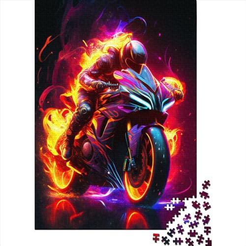 Rider 10 Puzzle für Erwachsene und Jugendliche, 500 Teile, Holzpuzzle für Teenager, Geschenke, Denksportspiel, Thanksgiving-Geschenke, 500 Teile (52 x 38 cm) von BaoFFF