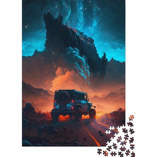 Space Cool Cars Puzzle für Erwachsene, 1000-teiliges Puzzle für Teenager ab 12 Jahren, 1000 Teile (75 x 50 cm) von BaoFFF