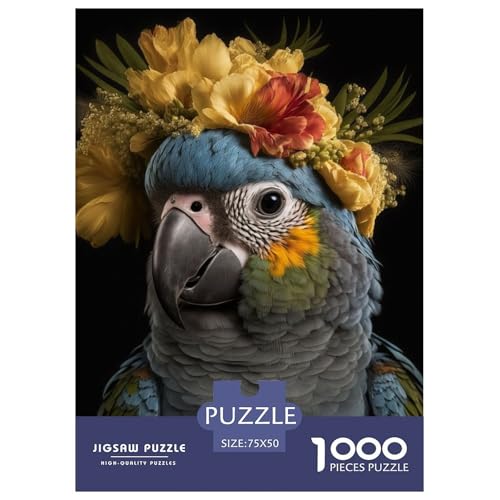 Tierkunst-Vogel-Puzzle für Erwachsene und Jugendliche, 1000 Teile, Puzzle für Teenager, Geschenke, Spielspielzeug für Erwachsene, 1000 Teile (75 x 50 cm) von BaoFFF