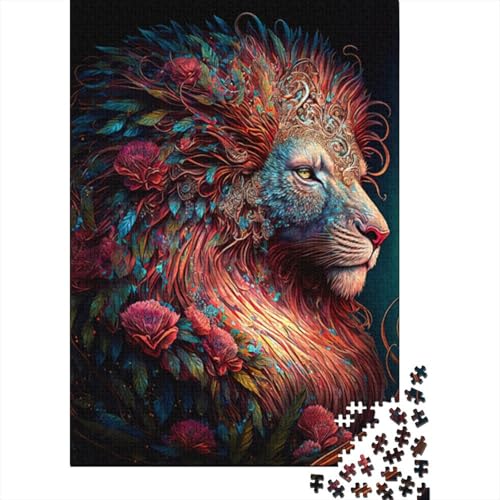 Wunderschönes Traumlöwen-Puzzle für Erwachsene, 1000-teiliges Puzzle für Teenager ab 12 Jahren, 1000 Teile (75 x 50 cm) von BaoFFF