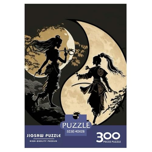 Yin-Yang-Art-Puzzle, 300 Teile, Holzpuzzle für Erwachsene, Familienunterhaltungsspielzeug, 300 Teile (40 x 28 cm) von BaoFFF