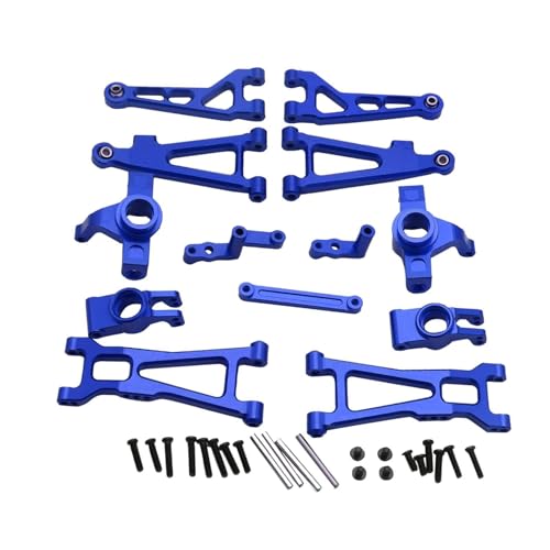 Baoblaze 1/16 Metall-Upgrade-Zubehör, Ersatz-Fernbedienungs-Autoteile, Aluminium-Reparaturteile fürfür 16208 16209 Professional, Blau von Baoblaze