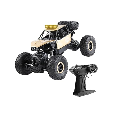 Baoblaze 1/16 RC Crawler Auto Hochgeschwindigkeits-Rennauto Sportrennen Partygeschenk Ferngesteuerter Truck RC Kletterauto für Geburtstagsgeschenke Erwachsene, Gold von Baoblaze