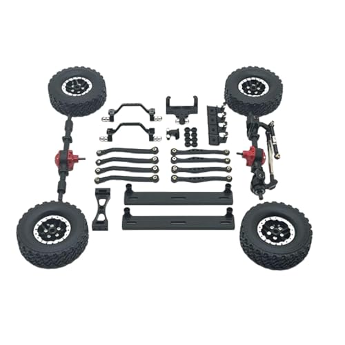 Baoblaze 1/16 RC-Upgrade-Kit, Lenkstangen-Querträger, Ersatzteil für vordere und hintere Stoßdämpfer für -Trucks, DIY-modifizierte RC-Fahrzeuge, Schwarz von Baoblaze