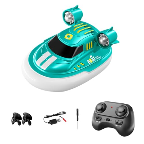 Baoblaze 1/32 RC-Boot für Kinder, Badewanne, Spielzeugboote, Mini-Geschenke, wasserdichtes Doppelmotor-Fernbedienungsboot für Kinder, Jungen, Mädchen, Seen, GrÜn von Baoblaze