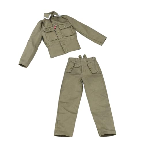 Baoblaze 1/6 Puppenjacke und -Hose, Miniatur-Cosplay-Kostüm, Puppenkleidungs-Outfits, Miniatur-Kleidung für 12-Zoll-Actionfiguren von Baoblaze