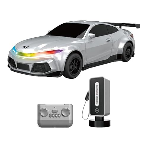 Baoblaze 1:16 Ferngesteuertes Auto, Sport, LED-Lichter und Sound, Automatisches Parken, Geschenk, Elektrisches Aufladen, Hobby-Spielzeug, Schnelles RC-Auto für, Weiß von Baoblaze