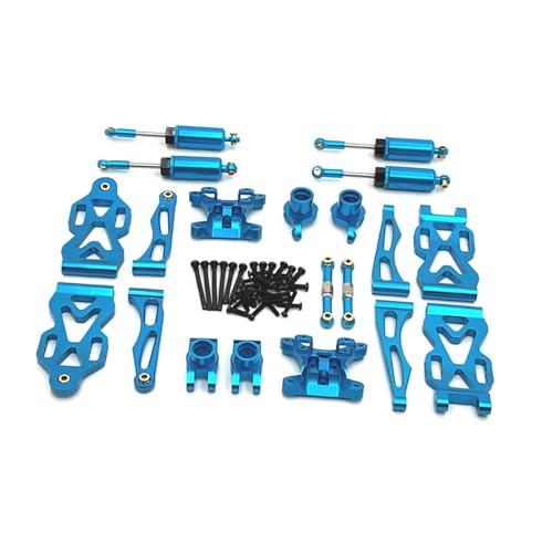 Baoblaze 1:16 RC Metall Aluminium Ersatzteil Set RC Auto Zubehör Ersatzteil Q130A C8805 DIY ACCS, Blau von Baoblaze