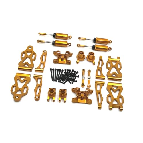 Baoblaze 1:16 RC Metall Aluminium Ersatzteil Set RC Auto Zubehör Ersatzteil Q130A C8805 DIY ACCS, Golden von Baoblaze