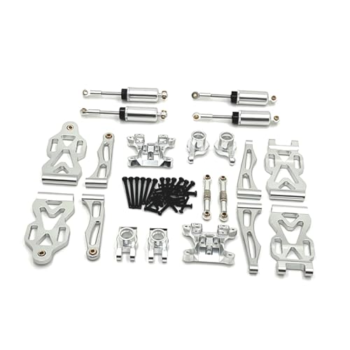 Baoblaze 1:16 RC Metall Aluminium Ersatzteil Set RC Auto Zubehör Ersatzteil Q130A C8805 DIY ACCS, Silber von Baoblaze