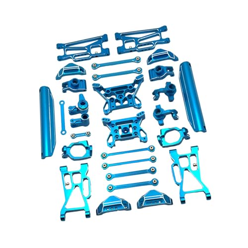 Baoblaze 15-teiliges RC-Autoteil-Nachrüstzubehör, Lenkbecher-Stoßdämpfer, ersetzt modifizierte Ersatzteilsätze für 10208 RC-Auto, BLAU von Baoblaze