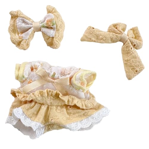 Baoblaze 15cm 17cm Mädchen Puppenkleidung Kleid Puppenoverall Set Süße Puppenkleidung Puppenkleidung Zubehör für Party Geburtstag Kleine Mädchen von Baoblaze