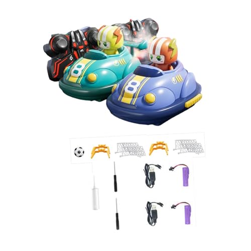 Baoblaze 2 Stücke RC Auto Spielzeug Multiplayer Wettbewerbsfähigen Spielzeug Auto Tragbare Spieler Kampf Kinder Driften Rennauto RC Cartoon Auto Spielzeug, ohne Fußball von Baoblaze