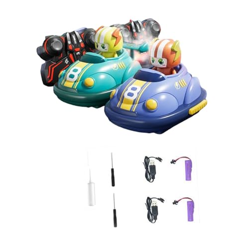 Baoblaze 2 Stücke RC Auto Spielzeug Multiplayer Wettbewerbsfähigen Spielzeug Auto Tragbare Spieler Kampf Kinder Driften Rennauto RC Cartoon Auto Spielzeug, ohne Fußball von Baoblaze