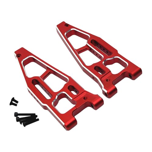 Baoblaze 2 stück 1:8 RC Auto Upgrades Zubehör RC Auto Vorderen Unteren Schwinge Ersetzt Aluminium Legierung Vorderen Hinteren Unteren Arm, Rot von Baoblaze