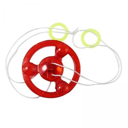 Baoblaze 2X Neuheit Rotating Gyro, Rotating Wheel, Pulling String Schwungrad, Whistle Creative Hand Pull Rope Schwungrad Spielzeug für Kinder, Kindergeschenk von Baoblaze