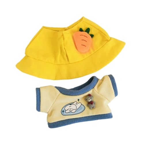 Baoblaze 2X Puppenkleidung mit Hut, Miniatur-Kleidungszubehör, Kostüm-Outfits für 20 cm große Mädchenpuppen, Kindergeschenke, Eiscreme von Baoblaze