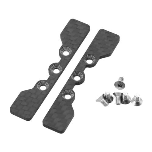 Baoblaze 2X RC Auto Lower Arm Stopper Chassis Montieren Ersatzteile Schwarz Schrauben für TT02 1/10 RC Auto Hobby Modell ACCS von Baoblaze