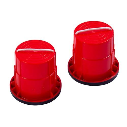 Baoblaze 2X Walking Stelzen Balancing Stelzen Klassische Balance Eimer Springen Stelzen Spielzeug Kid Stelzen Walking Cup für Mädchen Garten Kinder, Rot von Baoblaze