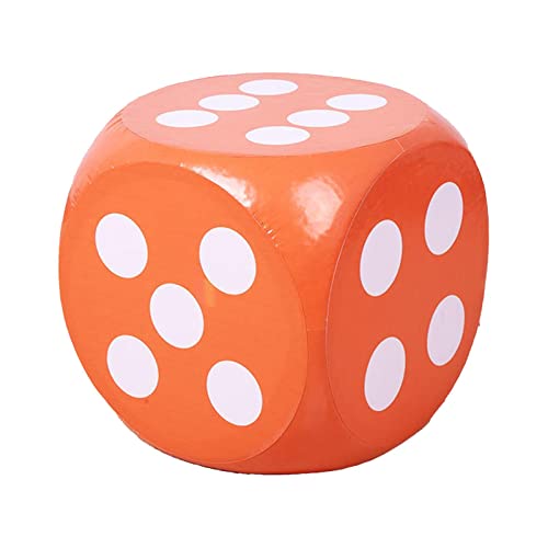 Baoblaze Spielwürfel Groß Schaumstoff, Großer Schaumstoffwürfel Weich, Bunt Eva Stoffwürfel D6, Soft Dot Dice, 30cm Teaching Aids Board Games für Teambuilding Klassenzimmer Party Favors, Orange von Baoblaze