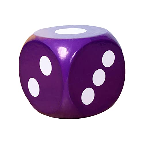 Baoblaze Spielwürfel Groß Schaumstoff, Großer Schaumstoffwürfel Weich, Bunt Eva Stoffwürfel D6, Soft Dot Dice, 30cm Teaching Aids Board Games für Teambuilding Klassenzimmer Party Favors, Violett von Baoblaze