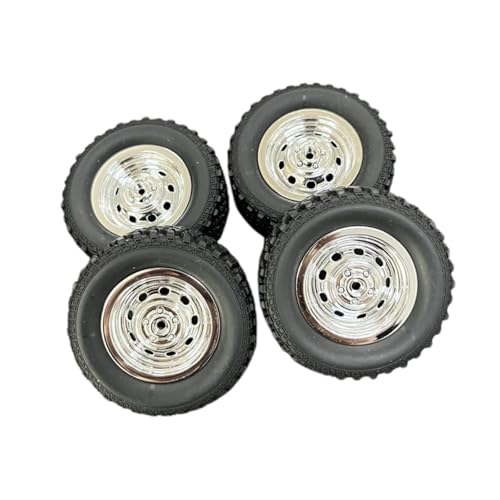 Baoblaze 4X RC-Felgen und Reifen-Set, Ersatzteil, leicht, einfach zu installierende RC-Crawler-Autoreifen für MN82 MN78 1/12 RC-Auto-Trucks von Baoblaze