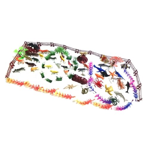 Baoblaze 80-teiliges Tiermodell-Set für Kinder, Lernspielzeug, Basteln, Partygeschenke, Tierspielzeugfiguren-Set, Simulationstierfiguren für Jungen von Baoblaze