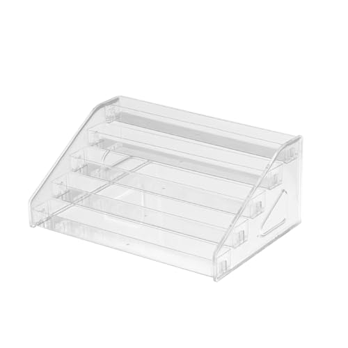 Baoblaze Acryl-Displayständer, Nagellackhalter, Regal, Displayständer, transparenter Displayständer, Parfüm-Organizer für Schaufenster, Medaillen, Schmuck, 5 Schichten von Baoblaze