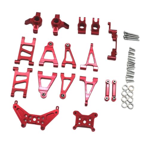 Baoblaze Aluminium-Zubehör-Set, Ersatzteil-Upgrades für 1:14 Maßstab 14301 14302 14303 RC Auto-LKW-Fahrzeuge, Zubehörteil, Rot von Baoblaze