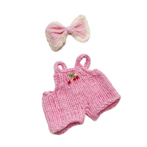 Baoblaze Ausgestopfte Puppe, Jumpsuit mit weitem Bein und Hosenträgern, Strampler, Kostüme, Foto-Requisiten, Flexibilität, Verkleiden Sie Ihre eigenen Puppen , ROSA von Baoblaze