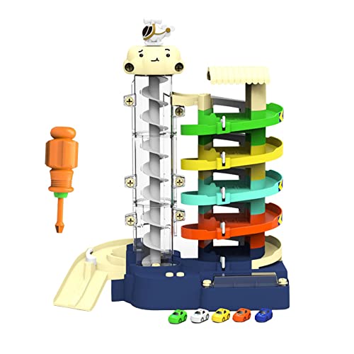 Baoblaze Autogaragen-Spielset mit Autos und Garage, Rennwagen-Parkgaragenspiel, frühes Lernspielzeug, Rennwagen-Spielzeug für Kinder und Kleinkinder, 5 Treppen von Baoblaze