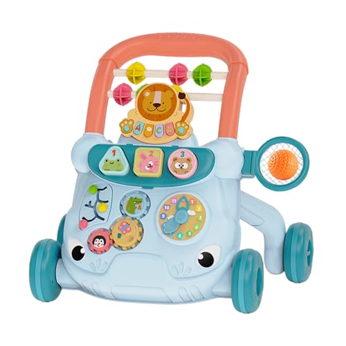 Baoblaze Baby Push Walking, Activity Center Musik-Lernspielzeug Geschenk, Kleinkind-Laufspielzeug für Kleinkinder im Alter von 6–12 Monaten, Blau von Baoblaze