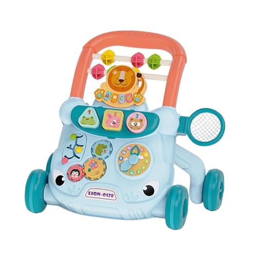 Baoblaze Baby Push Walking Activity Center, multifunktional, zum Laufenlernen, Sitzen und Stehen, pädagogisch wertvoll, für Jungen und Mädchen, Blau von Baoblaze