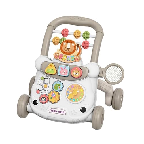 Baoblaze Baby Push Walking Activity Center, multifunktional, zum Laufenlernen, Sitzen und Stehen, pädagogisch wertvoll, für Jungen und Mädchen, Grau von Baoblaze