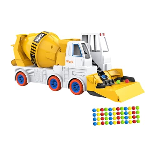 Baoblaze Bagger Auto Spielzeug Engineering LKW Spielzeug Simulation Mischer Auto Tankwagen Auto Bead Sweep Truck für Jungen Kinder Urlaub Geschenk, Mischwagen von Baoblaze