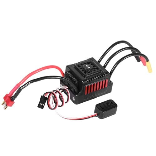 Baoblaze Bürstenloser Motor Elektrischer Drehzahlregler, 1/10 RC Car ESC-Reparatur Staubdicht Sensorlos Einstellbar für LKW-Automodellspielzeug, Style B von Baoblaze