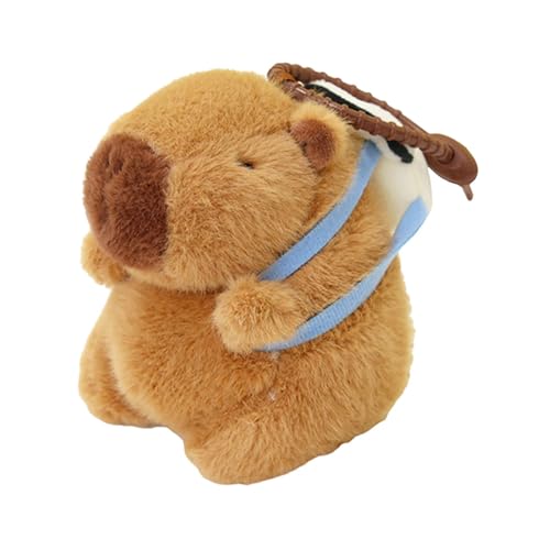 Baoblaze Capybara Plüschtier, Stofftier, Schlüsselanhänger, Plüschtier Capybara, Stofftier, Plüsch-Capybara-Puppe für Kinder, Kinder, Raumdekoration, Rucksack von Baoblaze