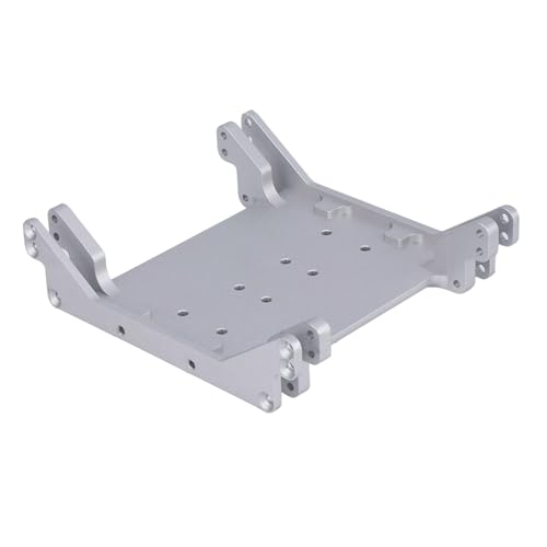 Baoblaze Chassis-Unterfahrschutz, Ersatzzubehör für die Getriebehalterung, Upgrades für die Unterfahrschutz-Getriebeplatte für 1/10 RC Rock Crawler Car, Silbrig von Baoblaze