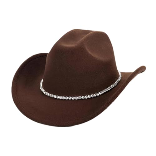 Baoblaze Cowgirl-Hut, Kostüm, große Krempe, Hut für Outdoor, Erwachsene, Musikfestival, Damen und Herren, Kaffee Baoblaze Cowgirl-Hut, Kostüm, große Krempe, Hut für Outdoor, Erwachsene, Musikfestival, Damen und Herren, Kaffee von Baoblaze
