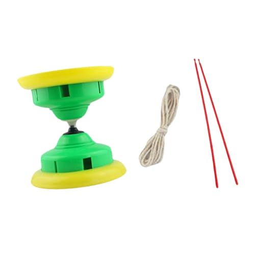 Baoblaze Diabolo-Spielzeug mit Stöcken, Workout, vielseitig einsetzbar, leichtes chinesisches Jonglierspielzeug, für Park, Bühne, Garten, Outdoor, GrÜn von Baoblaze