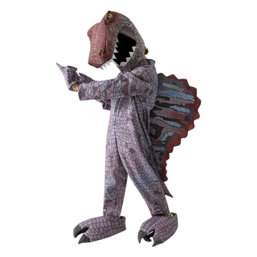 Baoblaze Dinosaurier-Kostüm-Set für Kinder, Halloween, lustiges Dinosaurier-Cosplay-Set für Geburtstage, L von Baoblaze