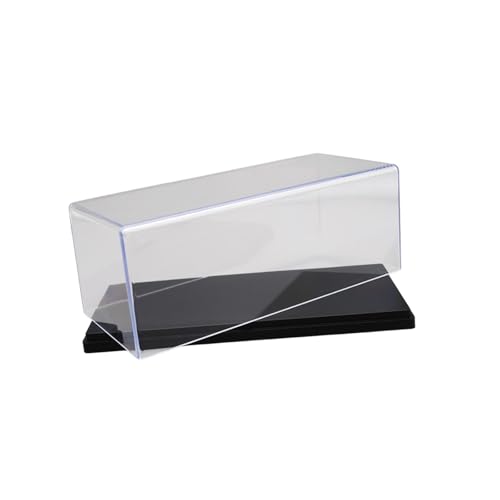 Baoblaze Durchsichtige Vitrine aus Acryl, Vitrine für Modellautos im Maßstab 1:43, dekorativer, transparenter Organizer-Schutz für das Automodell von Figure, Schwarz 15x7.6x6.3cm von Baoblaze