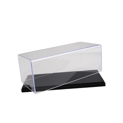 Baoblaze Durchsichtige Vitrine aus Acryl, Vitrine für Modellautos im Maßstab 1:43, dekorativer, transparenter Organizer-Schutz für das Automodell von Figure, Schwarz 16.3x7.3x8.5cm von Baoblaze